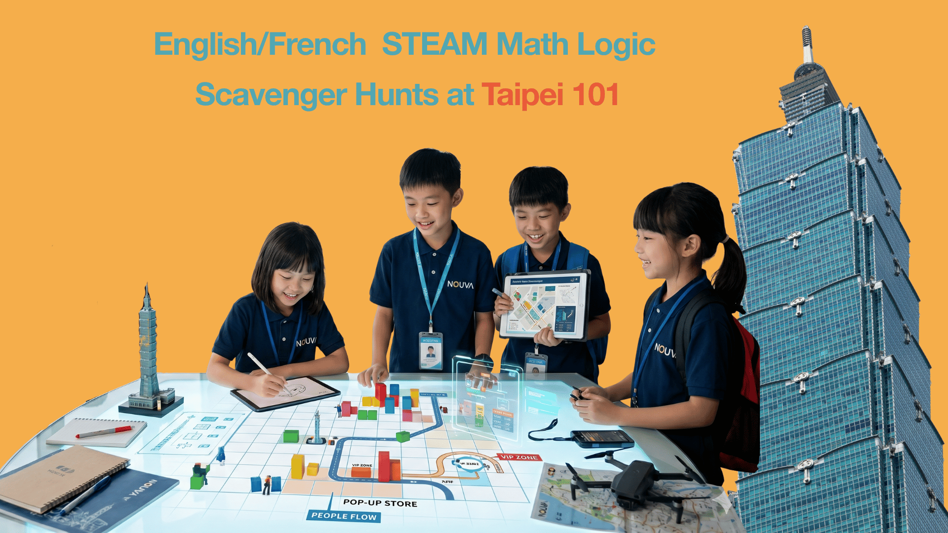 1st Grade Readiness English Math Logic - CLIL Bilingual Program (English/French)